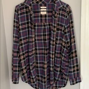 American Eagle Multi-Colored Flannel